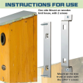 1Sets Bird House Hanger Bracket Stable Rust Proof Galvanized Steel Bird House Mounting Bracket for Securing Bird Houses. 