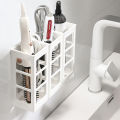 Curling Iron Organizer Bathroom Wall-mounted Hair Straightener Holder Perforation-free Hair Tools Makeup Storage Box. 