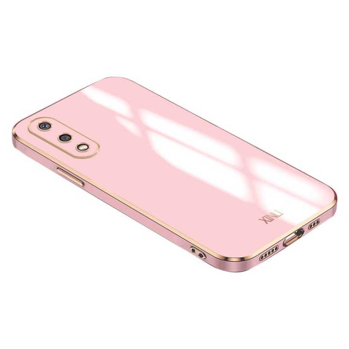 Biruiqu for Samsung Galaxy M02 A02 Back Cover Luxury 6D Plating