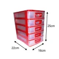 MINI SMALL DRAWER 5 IN 1 TABLE DRAWER FOR MEDICINE STATIONERY ITEMS COSMETICS MONEY JEWELRY & OTHER SMALL ITEMS FOR STORING PURPOSE. 
