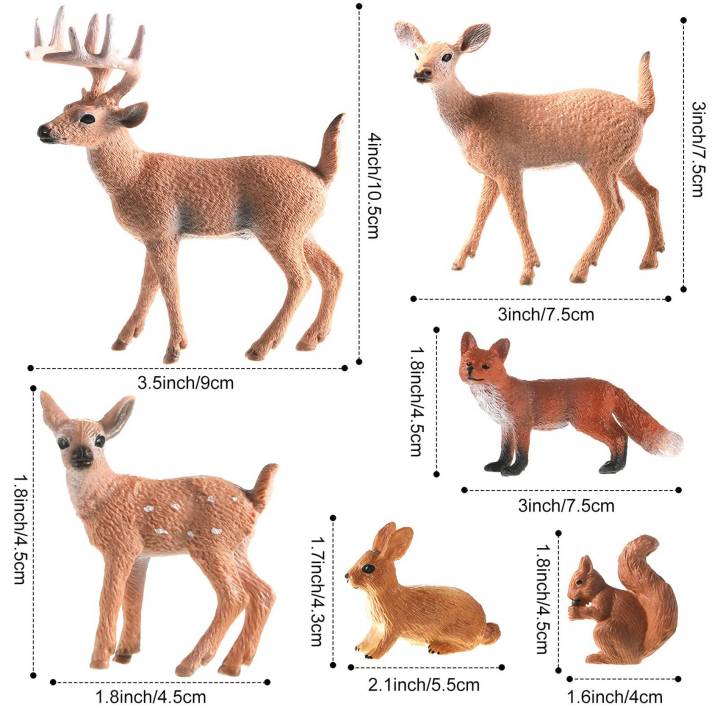 6%20Pieces%20Woodland%20Animals%20Figures%20Forest%20Creatures%20Figurines%20Squirrel%20Deer%20Rabbit%20Family%20Figurines%20Miniature%20Toys%20-%20Image%203