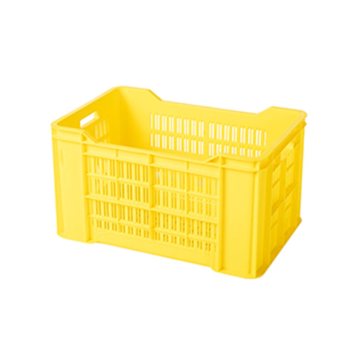 Plastic Crate | Multipurpose Heavy Duty Green Portable Plastic Crate | (LARGE ) | 60x40x26 cm |  48L | Nisaco Mall