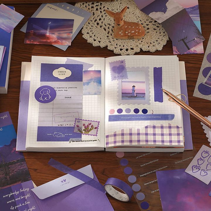 Aesthetic Scrapbook Kit(348Pcs), Junk Journal Kit with Journaling ...