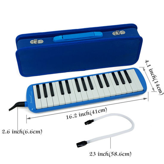 32 Key Melodica, Melodica Piano Keyboard Wind Professionele Muziekinstrument Draagtas Geschikt voor Beginners (Roze