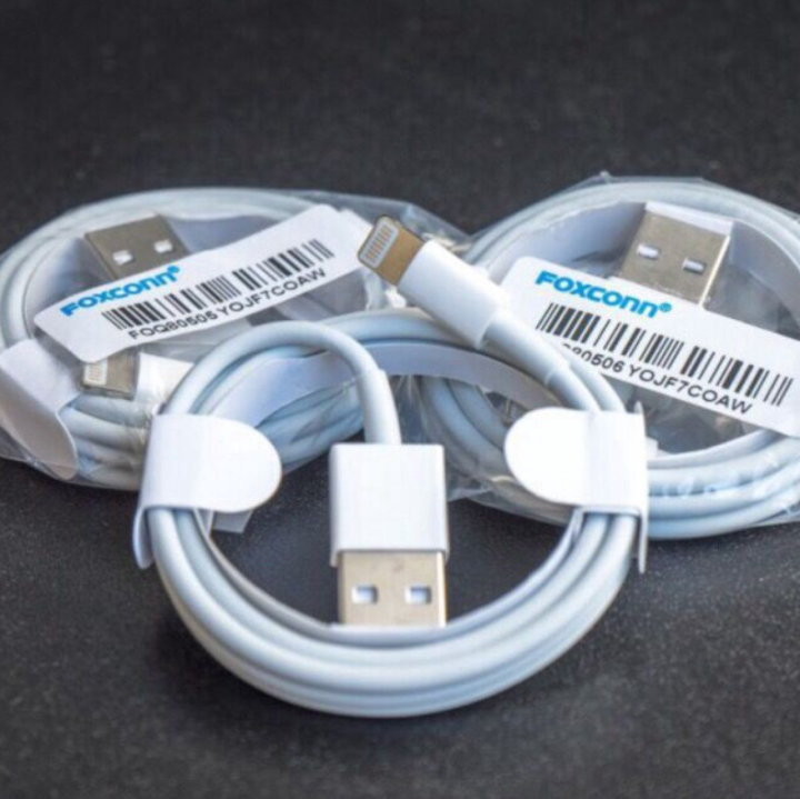 2 PCS Original Foxconn Charge Cable For iPhone 7 8 Plus X XS Max XR Fast Charging USB Data Cable For iPhone 5 5S SE 6 6S Plus Charger Wire