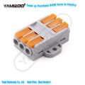 5~10pcs Quick Wire Connector Terminal Block 3 In Out Lamp 6 Square Meter Parallel Press Type. 