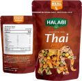 Halabi - Thai Mix  - Healthy Baked Snacks - Mixed Nuts - Peanuts, Almonds, Cashews, Pistachios, Hazelnuts, Macadamia, Corns - Resealable Bag - 175g. 