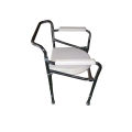 Commode Chair Without Wheel - 3-in-1 Foldable Height Adjustable Commode Chair Folding Bedside Commode, Commode Chair for Toilet is Height AdjustableCapacity 125 Kg. 