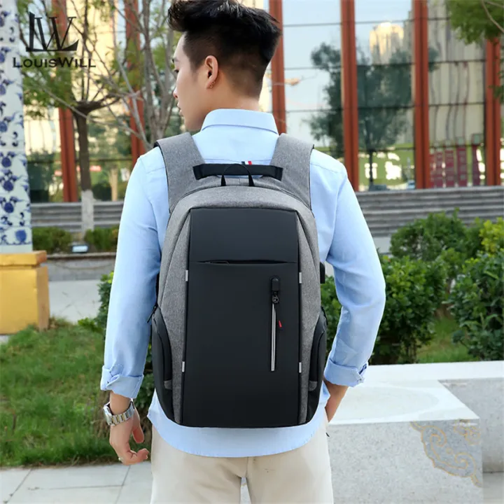 LouisWill%20Backpacks%20Men%20Laptop%20Backpacks%20Travel%20Backpacks%20Waterproof%20Bags%20College%20Backpack%20Shoulder%20Bags%20Reflective%20Strip%20Back%20Packs%20School%20Bags%20with%20USB%20Charging%20Port%20for%20Men%20-%20Image%209