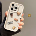 HOT Cute 3D Bear Coffee Cartoon Silicone Case For iPhone 15 12 11 13 14 Pro Max 16 Pro 7 8 Plus X XS XR 15pro Cases Soft Matte Cover. 