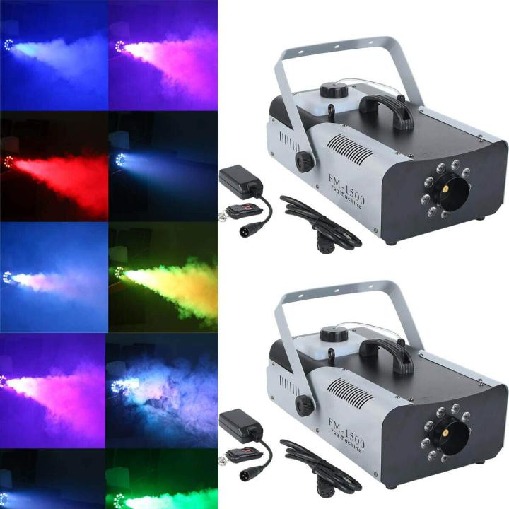 1500W Smoke Fog Maker Stage Light Atmosphere Machine RGB LED Lamp Party Club Disco DJ Effect