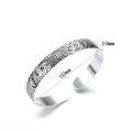 NEHZY925 sterling silver Jewelry Lotus retro silver leaf black bracelet Men Women New jewelry fashion retro high-quality Bangles. 