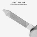 HEGRUS Nail Clippers Keychain Nail Clipper Stainless Steel Nail Clipper Foldable Nail Cu-tter 4 In 1 Multifunctional Nail Care Tools EDC Utility Tool with Nail Clipper Pocket Kni-fe Scissors Tweezers. 