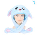 Multicolor & New Style Cute Funny Rabbit Hat Moving Bunny Ears Soft Plush Cap Toys Gifts. 