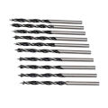 10pcs Woodworking Twist Drill Bit Wood Drills With Center Point Hole Sawcarpentry Tools 3/4mm Diameter For Woodworking Carving. 