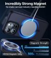 Titanium Blue Case For Magsafe Mag Safe iPhone 15 Pro Max 14 Plus 13 12 14Pro 15Pro 13Pro Translucent Matte Cover Accessories. 