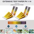 80 Strips/pack Portable with Control Card Professional PH Test Strips Acidic Alkaline Indicator Paper Litmus Tester Paper PH Controller Soil Testing. 