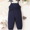 0-5-Year-0ld Baby Jumpsuit Girls' Suspender Sleeveless Long Pants Jumpsuit. 