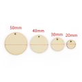 50pcs Handmade NEW Round Shape Home Decoration Laser Cut Wood Piece Hanging Pendant Wood DIY Craft Wooden Ornament. 