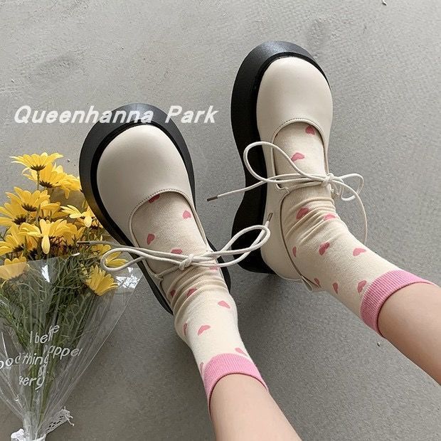 Women's%20Korean-Style%20Low-Cut%20Muffin%20Platform%20Lace%20up%20Mary%20Jane%20Shoes%20Retro%20British%20College%20Style%20Big%20Head%20Shoes%20Leather%20Shoes%20-%20Image%202