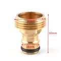 【ZOSR】1/2 3/4 1 Inch Planting Faucet Irrigation Brass Garden Tool Nozzle Adapter Thread Quick Connector Hose Fitting Water Joints. 