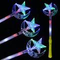LED Luminous Hollow Magic Star Rod Light-up Wand Glow Sticks Christmas Party Concert Glowing Stick Flashing in Dark Party Props Toy. 
