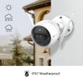 EZVIZ Outdoor Security Camera Dual Lens 1080P, Excellent Color Night Vision, Active Light & Siren Alarm with PIR Motion Detection, Weather Proof, Two-way Talk, the First Dual Lens Security 2.8mm Camera(C3X). 