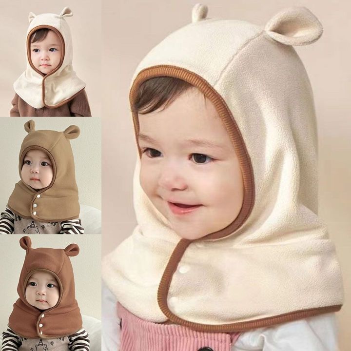 Warm%20Cute%20Ears%20Baby%20Hat%20Scarf%20Set%20Integrated%20Windproof%20Ear%20Protection%20Hat%20Polar%20Fleece%20Coldproof%20Newborn%20Beanie%20Caps%20Gift%20-%20Image%205