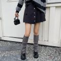 Y2K Harajuku Style Japanese Lolita Leg Warmers Women Ankle Warmer Girls Gothic Long Socks Thin Knitted Cosplay Heap Heap Socks. 