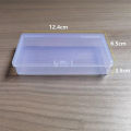 Rectangular Lock Empty Box Transparent Plastic Spare Parts Tool Storage Box Fugar. 