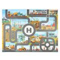 City Game Baby Carpet Roadmap Mat Play Playing Mat Baby Map Lot Traffic Car Traffic Signs Mat City Parking Climbing Road(Cement Truck). 
