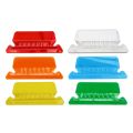 10 Pieces File Folder Tabs Clear Colored Hanging Folder Tabs with Inserts for Hanging Folders 2 Inch Plastic Folder Tabs. 