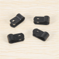 1000 Pcs 1/4 Inch Black Nylon R-Type Cable Clips for Mounting Indoor Outdoor Rope Light Electrical Wire Clamp Fastener. 