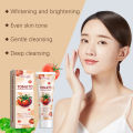 HOYGI Tomato Brightening Facial Cleanser Deep Cleansing Pores Oil Control Face Wash Remover Acne Soothe Skin Foam Cleanser Care. 