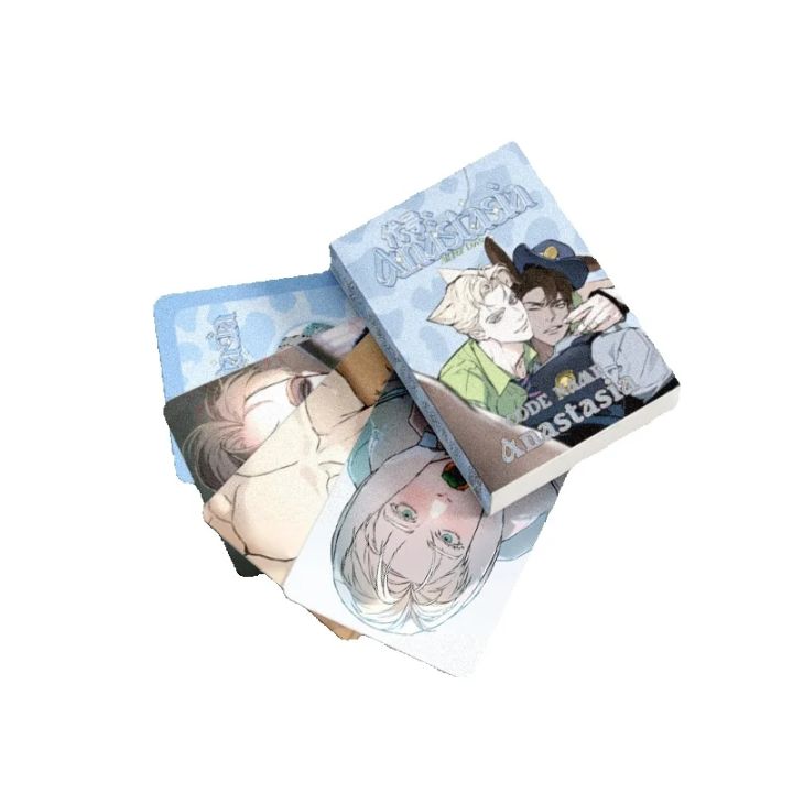 55%20Pcs/Set%20Korean%20BL%20Manhwa%20Codename%20Anastasia%20Laser%20Lomo%20Card%20Zhenya%20and%20Taekjoo%20Comic%20Character%20HD%20Photocard%20Cosplay%20Gift%20-%20Image%206