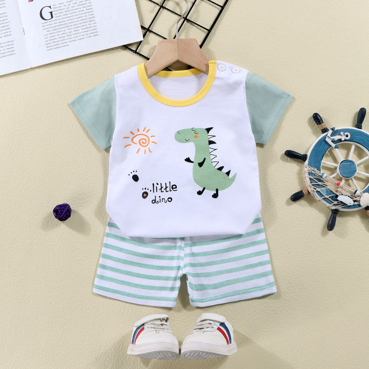 Summer%20New%20Pure%20Cotton%20Children's%20Short%20Sleeve%20T%20T-shirt%20Suit%20Infants%20Baby%20Short%20Sleeve%20Shorts%20Two-Piece%20Suit%20-%20Image%209