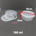 Disposable 180ml Transparent Eco-Friendly Dessert Cups for Jello Soufflé Mousse Snacks. 