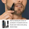 Brush Beard Coloring Shaping Tools Men Beard Enhancer Waterproof Enhance Facial Hair Hair Pencil Repair Tools Beard Styling Tool. 