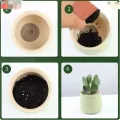 【ZOSR】10PCS Pot Hole Mesh Drain Pad Round Square Grid Mat Screen Bottom Prevent Soil Loss Breathable Bonsai Plant Gardening Tools. 