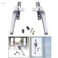 Window Handles, Right/Left Hand Aluminum Alloy Door Handle with Locks Handle Replacement, Casement Locking Handle for Door and Window , Left. 