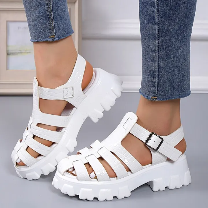 %E3%80%90FOOT%20SOFA%E3%80%91-2023%20New%20Women's%20Sandals%20Thick%20Sole%20Hollow%20Roman%20Sandal%20Buckle%20Luxury%20Design%20Comfort%20White%20Beach%20Shoes%20Summer%20Sandals%20for%20Women%20-%20Image%203