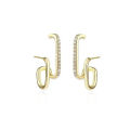 Jewelry Accessories Irregular Earrings Korean Crystal Earrings Fashion Earrings Korean Earrings U-shaped Earrings. 