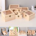 Wooden Storage Box Home Organizer Handmade Craft Box Jewelry Case Wooden Storage Case Diy Craft Supplies Boxs. 