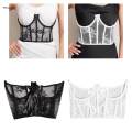 Underbust Corset Belt, Waist Corset, Lace Open Cup Corset, Short Torso Underwire Boned Corset, Underboob Waist. 