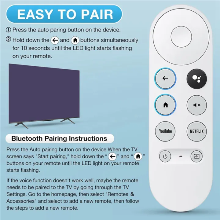 Bluetooth Voice Remote Control Voice Bluetooth IR Remote for HD/4K Snow ...