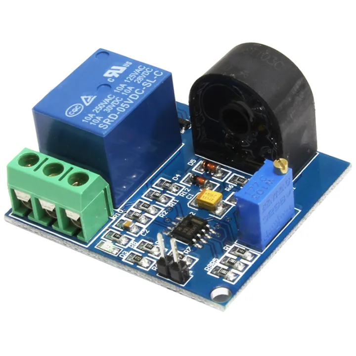 5A overcurrent protection sensor module AC current sensor 12V relay for ...