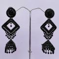 Black color earing Fashion Bollywood Traditional Indian Wedding jimikki Earings for women/girls. 
