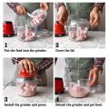 Green Mini Multifunctional Meat Grinder. 