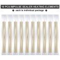 10 Pieces Impulse Sealer Replacement Parts Impulse Sealer Heating Elements Service Spare Repair Parts Kit for FS-200. 