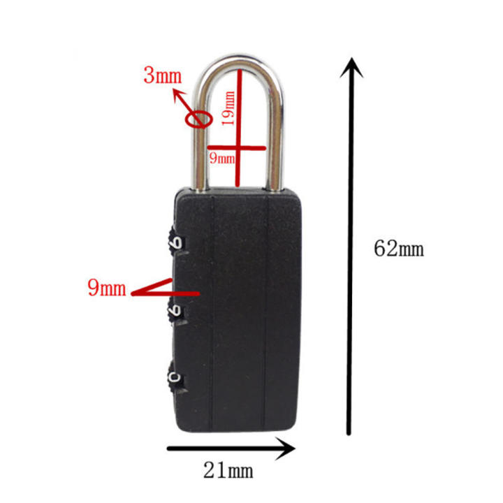 Box Small Lock Head Plastic Password Lock Small Padlock Cartoon Mini Cabinet Lock Trolley